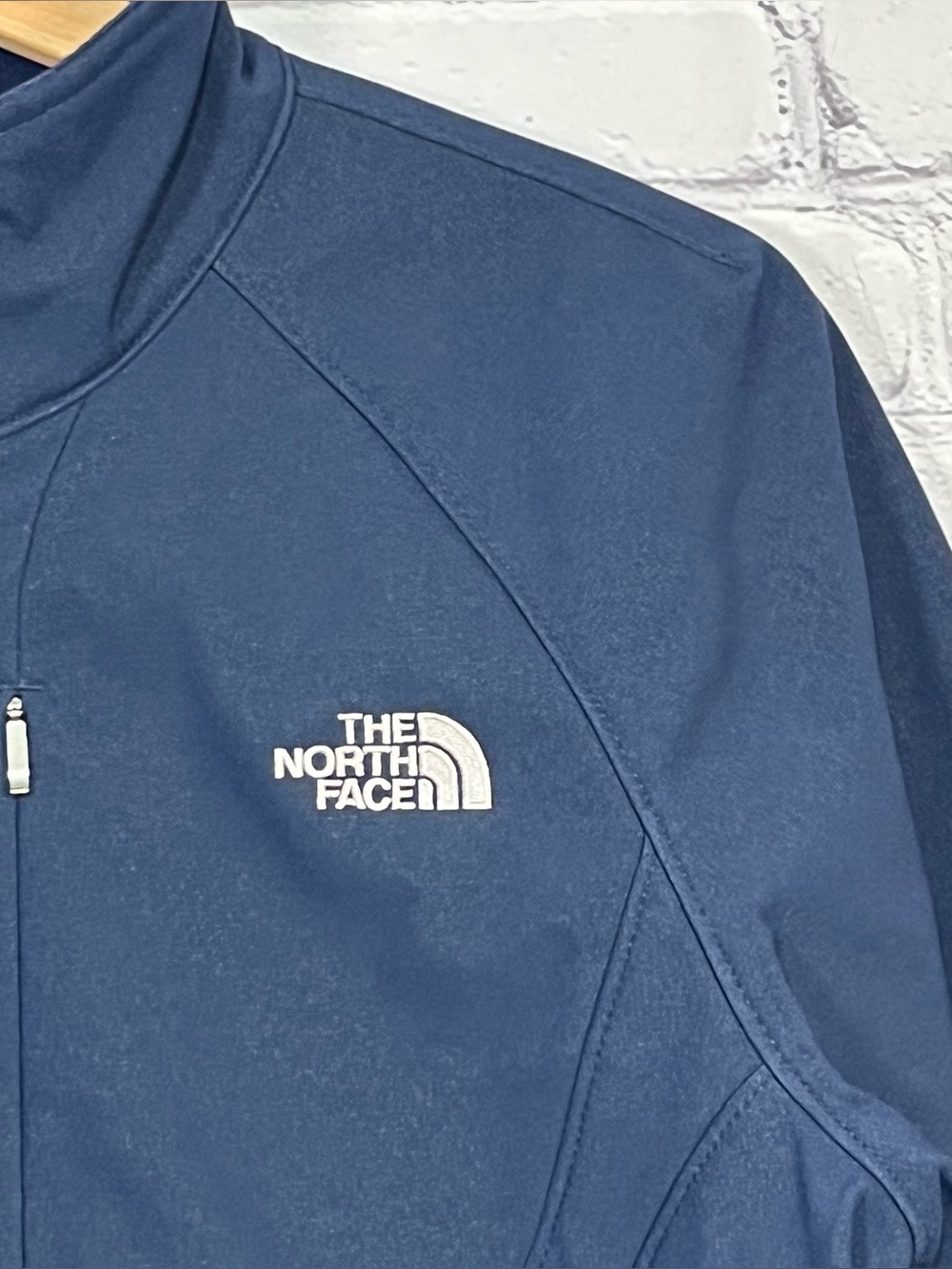 The North Face Apex Bionic Jacket Womens Large Blue Softshell Windproof Full Zip - Picture 4 of 12